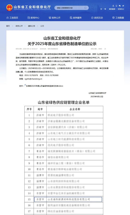 ?？菩略礃s膺山東省綠色供應鏈管理企業，引領可持續發展新標桿